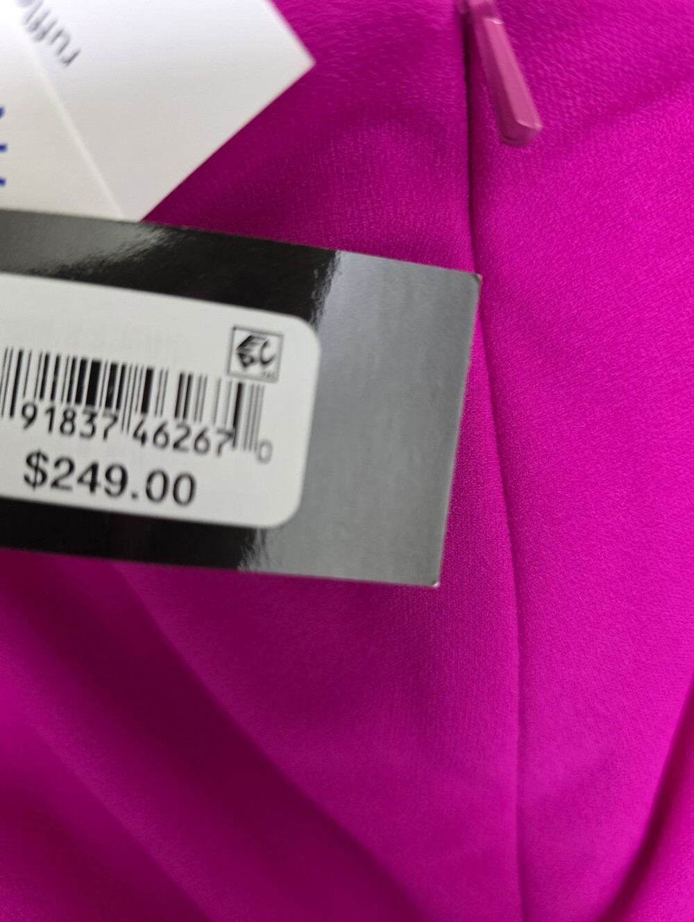 NWT Xscape Fuchsia Ruffle Sleeve Midi Dress Size 16 Cocktail Party Wedding $249 - Picture 9 of 11